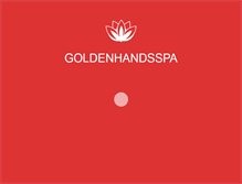 Tablet Screenshot of goldenhandsspa.com